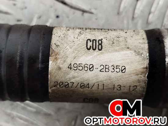 Полуось передняя правая  Hyundai Santa Fe 2 поколение (CM) 2007 495602B350 #2