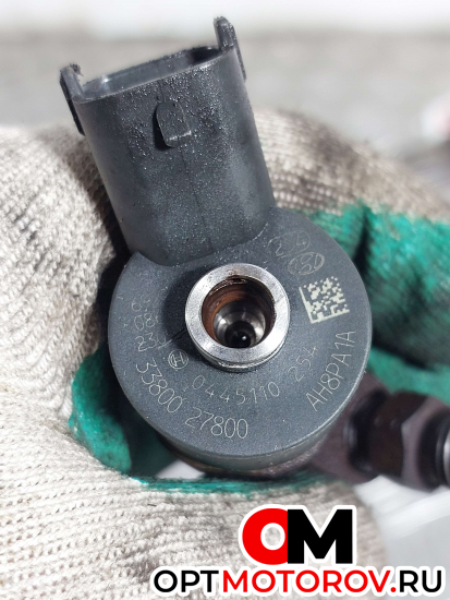 Форсунка топливная  Hyundai Santa Fe 2 поколение (CM) 2007 0445110254, 3380027800 #2