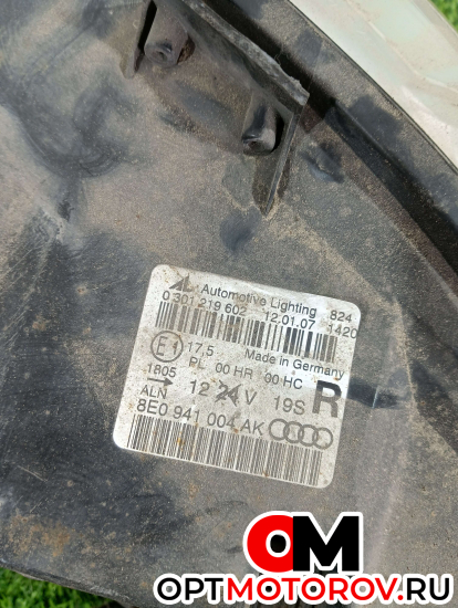Фара правая  Audi A4 B7 2007 8E0941004AK #3