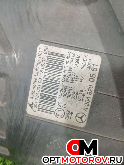 Фара левая  Mercedes-Benz C-Класс W204/S204 2010 А2048200561 #3